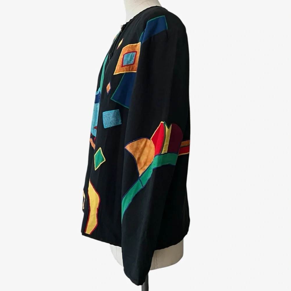 Allure Colorful Folk Artsy Jacket XL